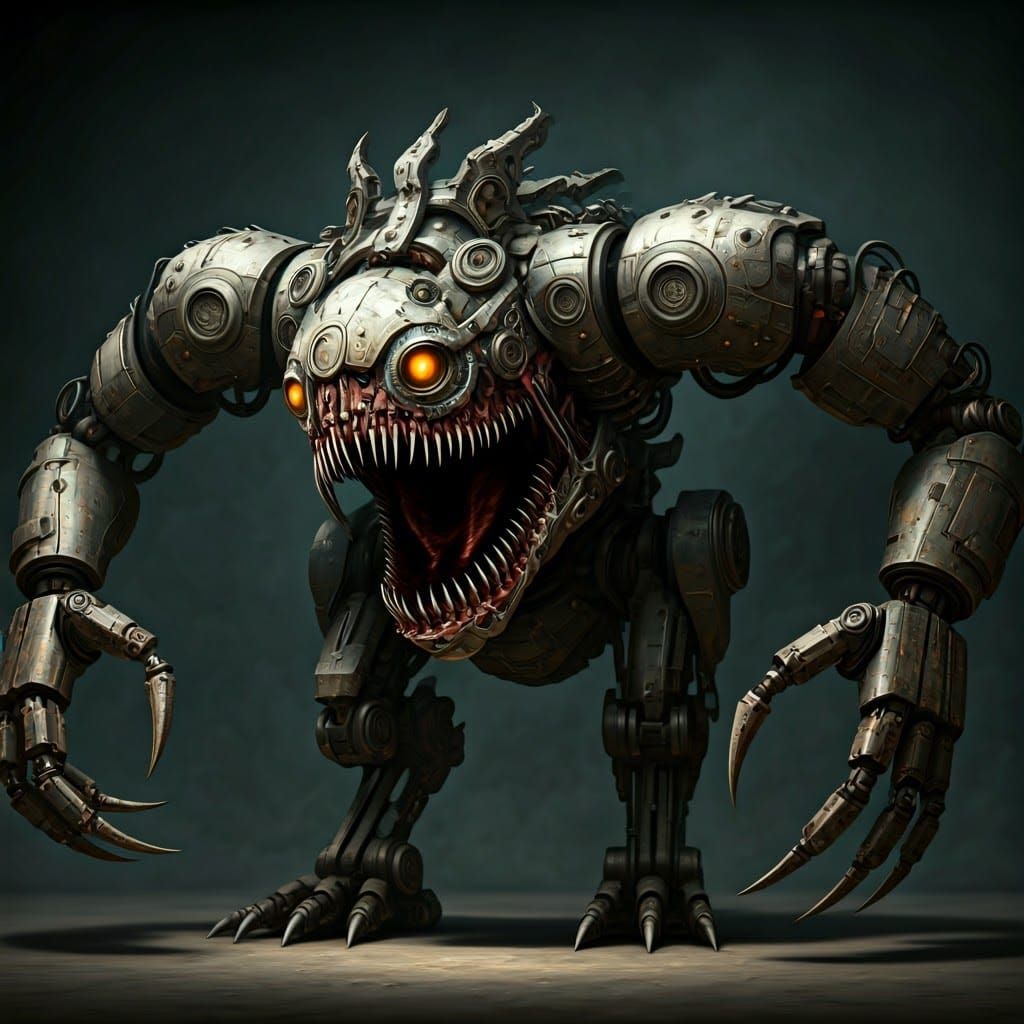 Cyberpunk Mechanical Nightmare