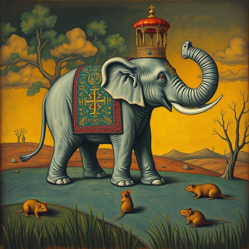 Mice Steal Elephant of Cúailnge: Celtic Mythology