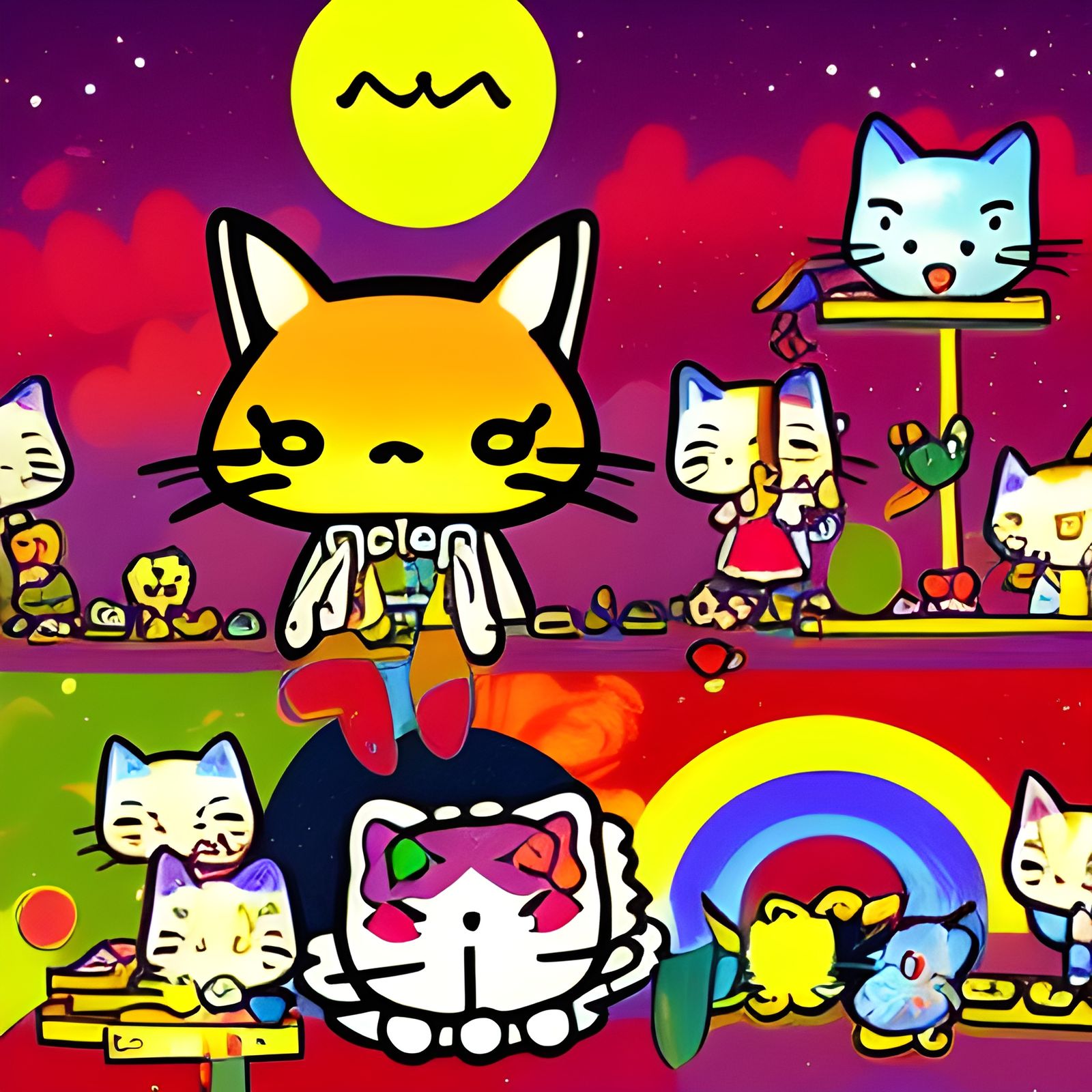 cats play music suprachib x BB