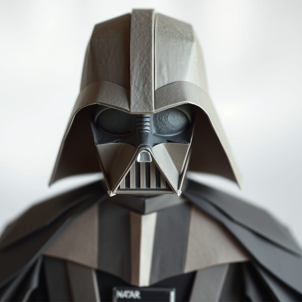 Darth Vader Origami Papercraft Sculpture