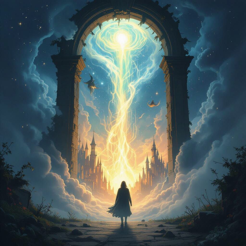 Ghostly Portal to Fantastical Worlds