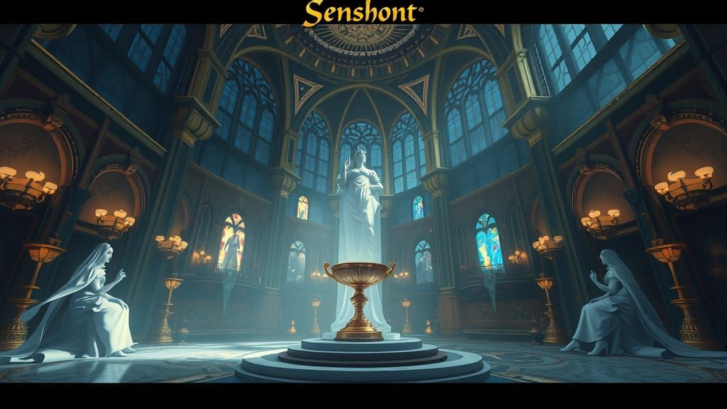 In the palace of the virgin
Lies the chalice of the soul
And...