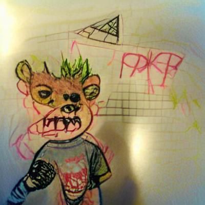 Bugbear Child's Drawing in Pop-Punk Style