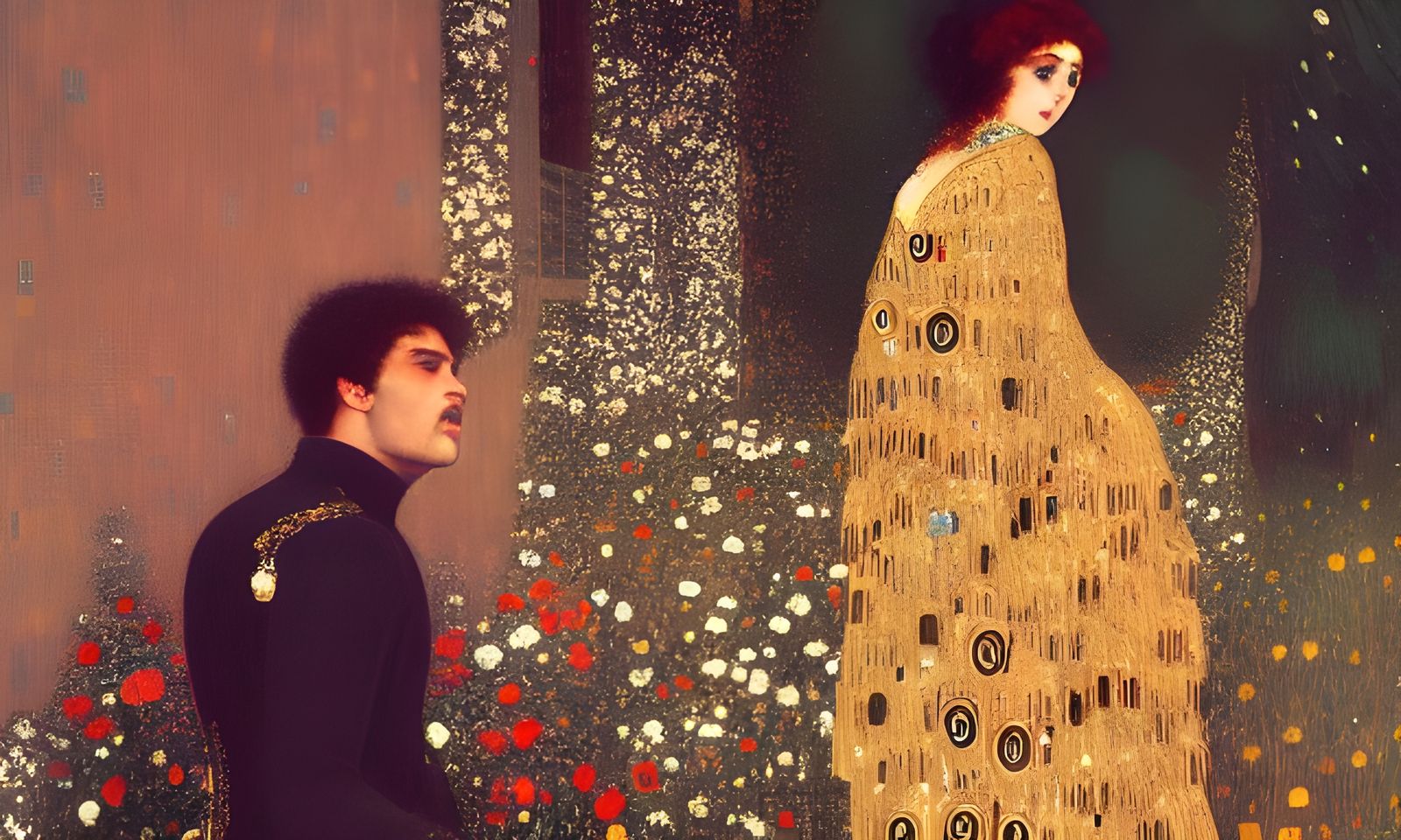 Romeo's Serenade: A Klimt-Inspired Artstation Masterpiece
