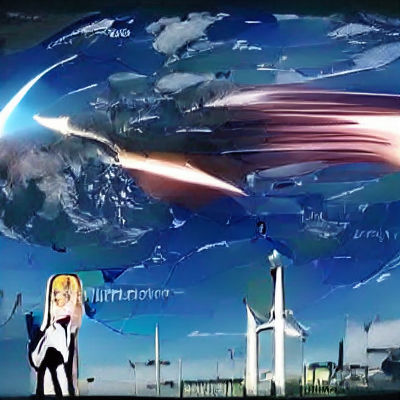 Anime-Inspired Vision of Earth Transformed by Space
