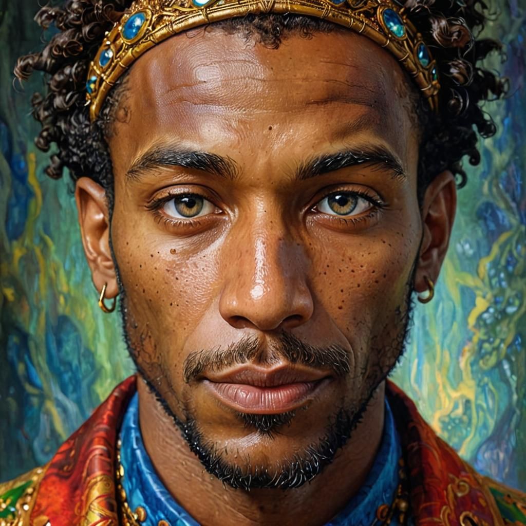 Surreal Portrait Inspired by Symbolist Art