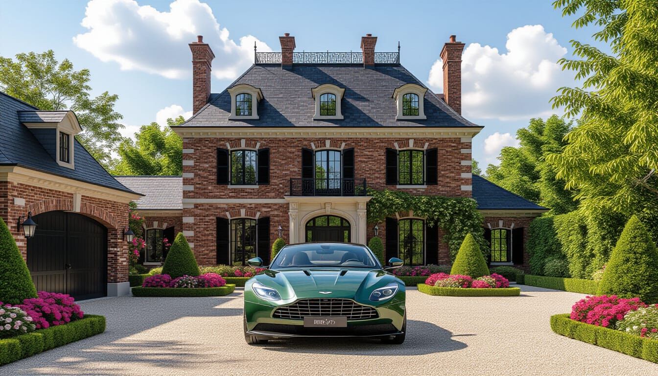 Victorian Chateau With Aston Martin DBX 707