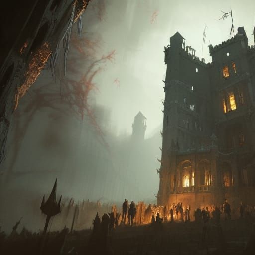 Ghouls Haunt Castle: Dark Fantasy Concept Art