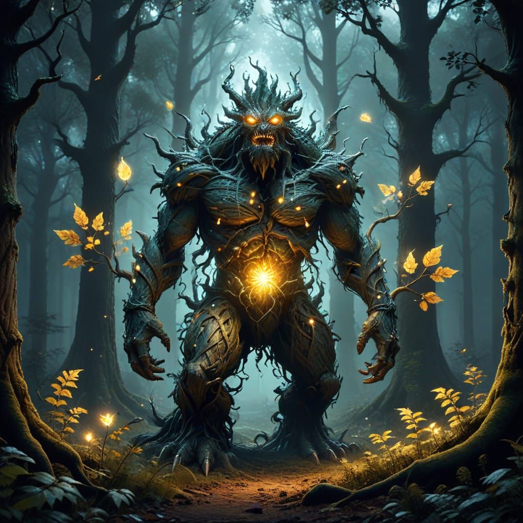 Enchanted Forest in Ethereal Light