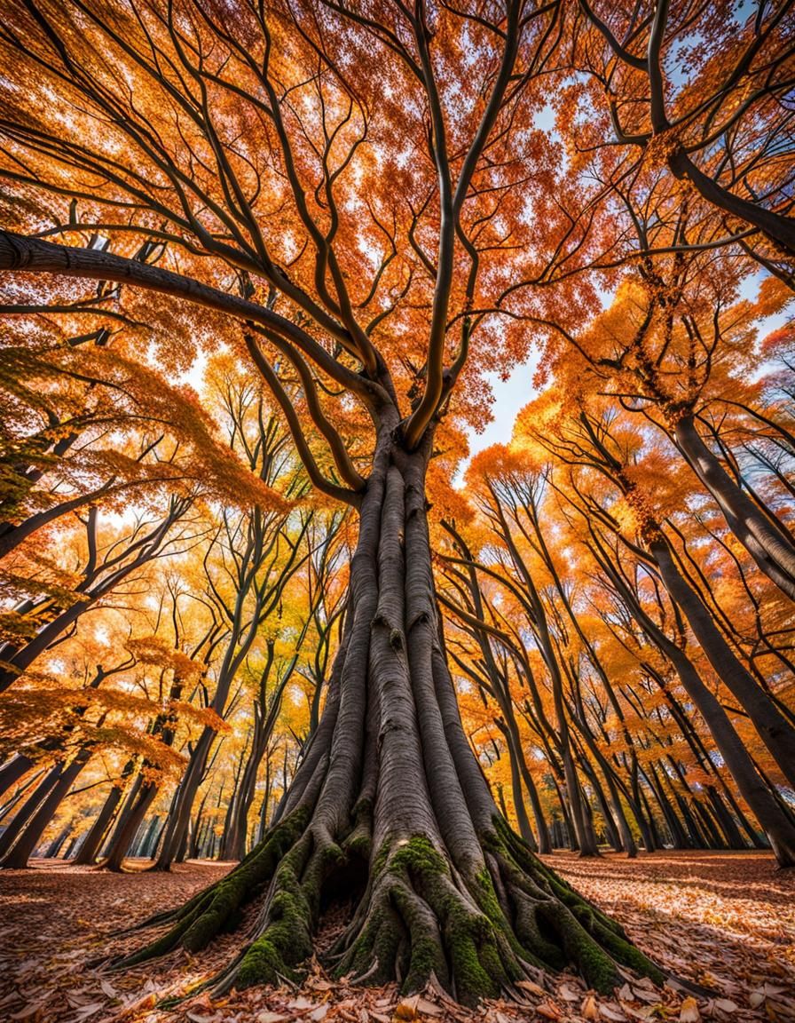 Autumn Canopy: Professional Photography with Bokeh