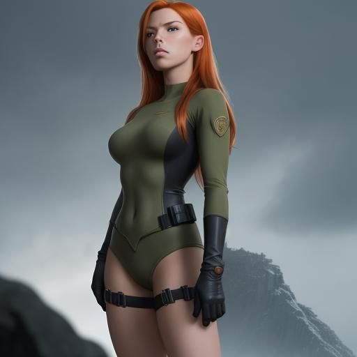 Kim Possible in Comic Book Art Style