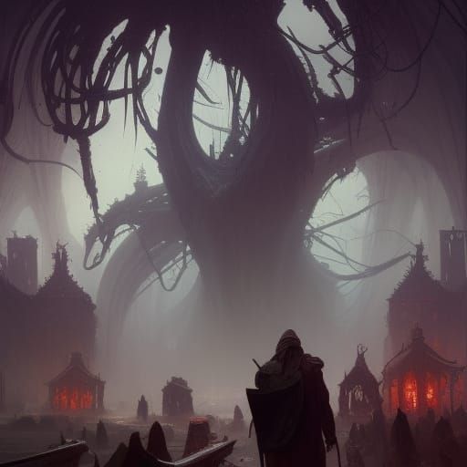 Eldritch Horror Concept Art in 8K Resolution