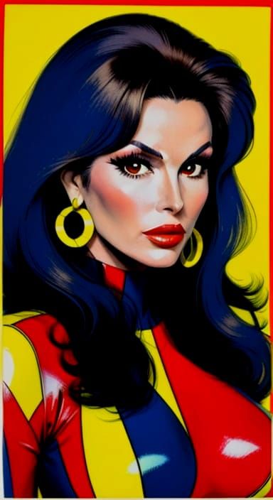 Vibrant Portrait in Bold Expressionist Style