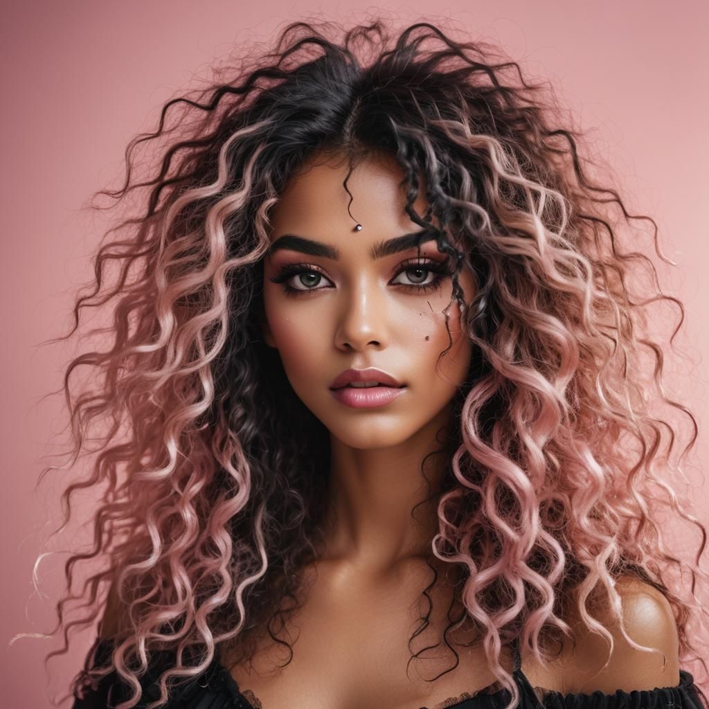 Brazilian Model Portrait with Smoky Eye Makeup