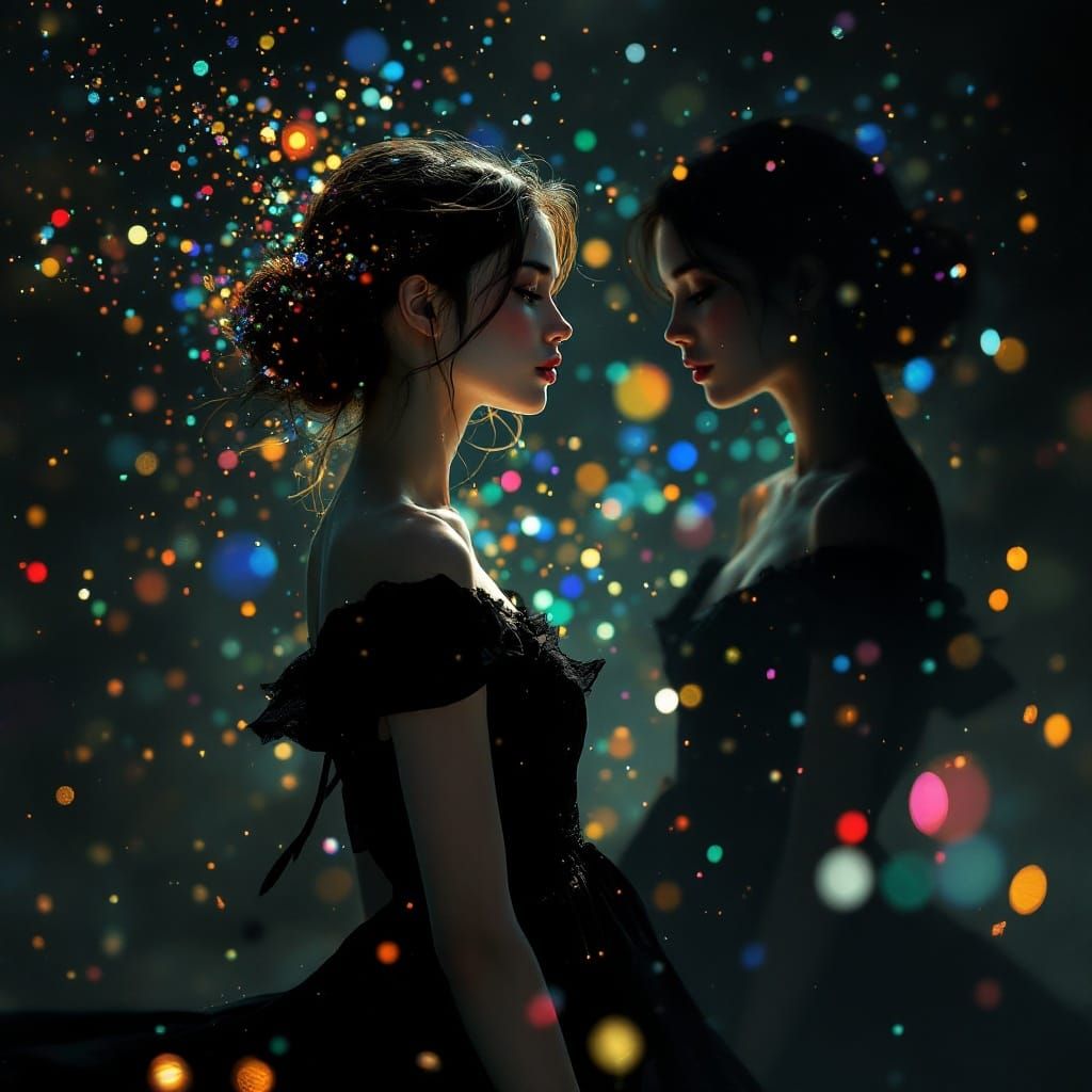 Enchanting Duality in Eerie 8K Beauty