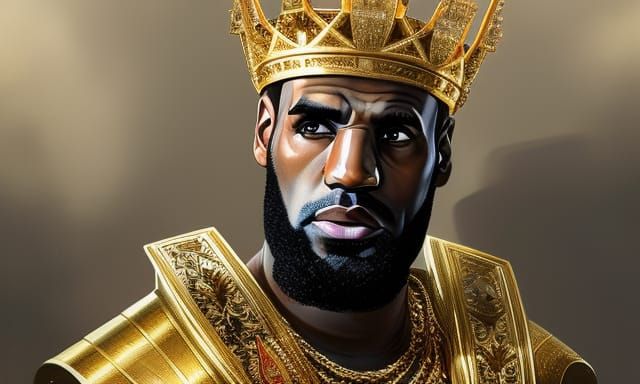 King James And His Crown Ruling Over The NBA