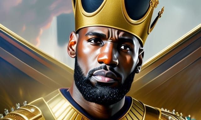 King James And His Crown Ruling Over The NBA
