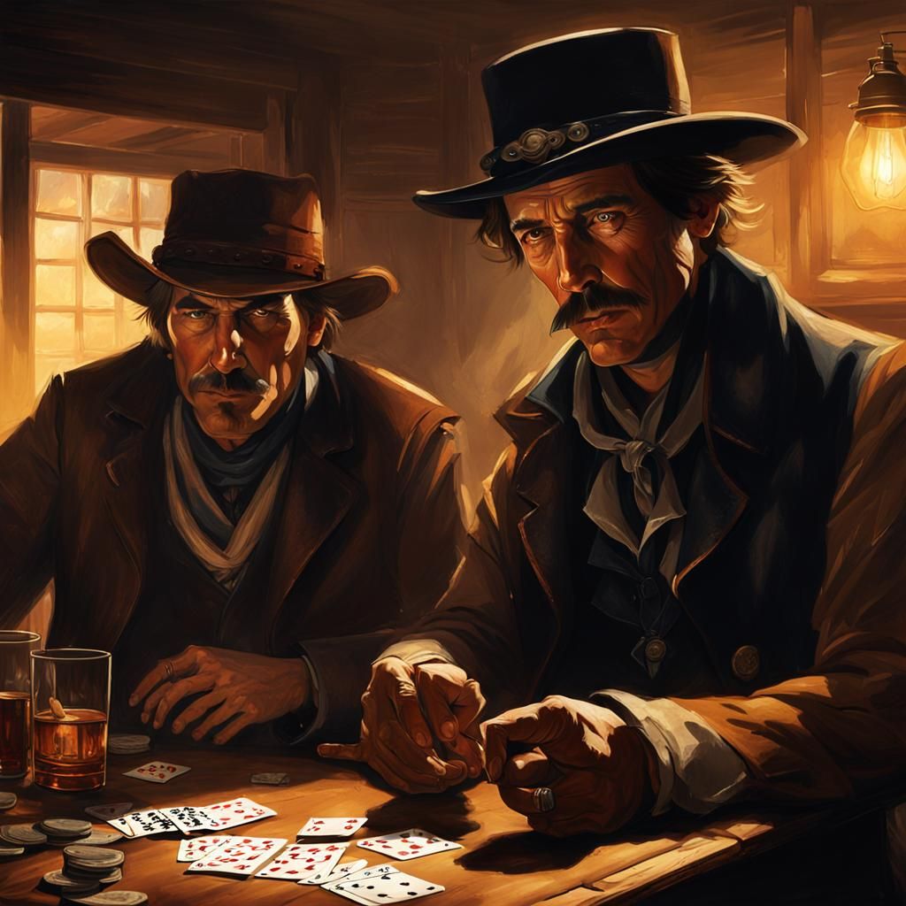 Doc Holliday and Billy the Kid in Smokey Saloon