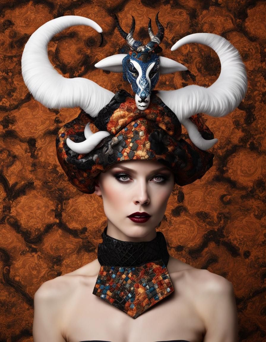 Andromorphic Entity in Ceramic Couture