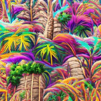Lush Jungle Palm Trees in High Detail