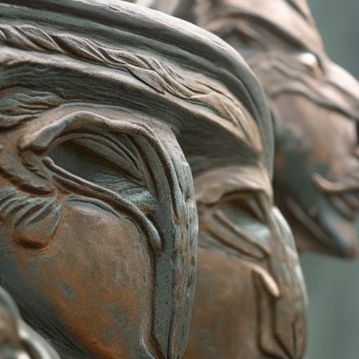 Hyperrealistic Asaro Mudmen Mask Concept Art