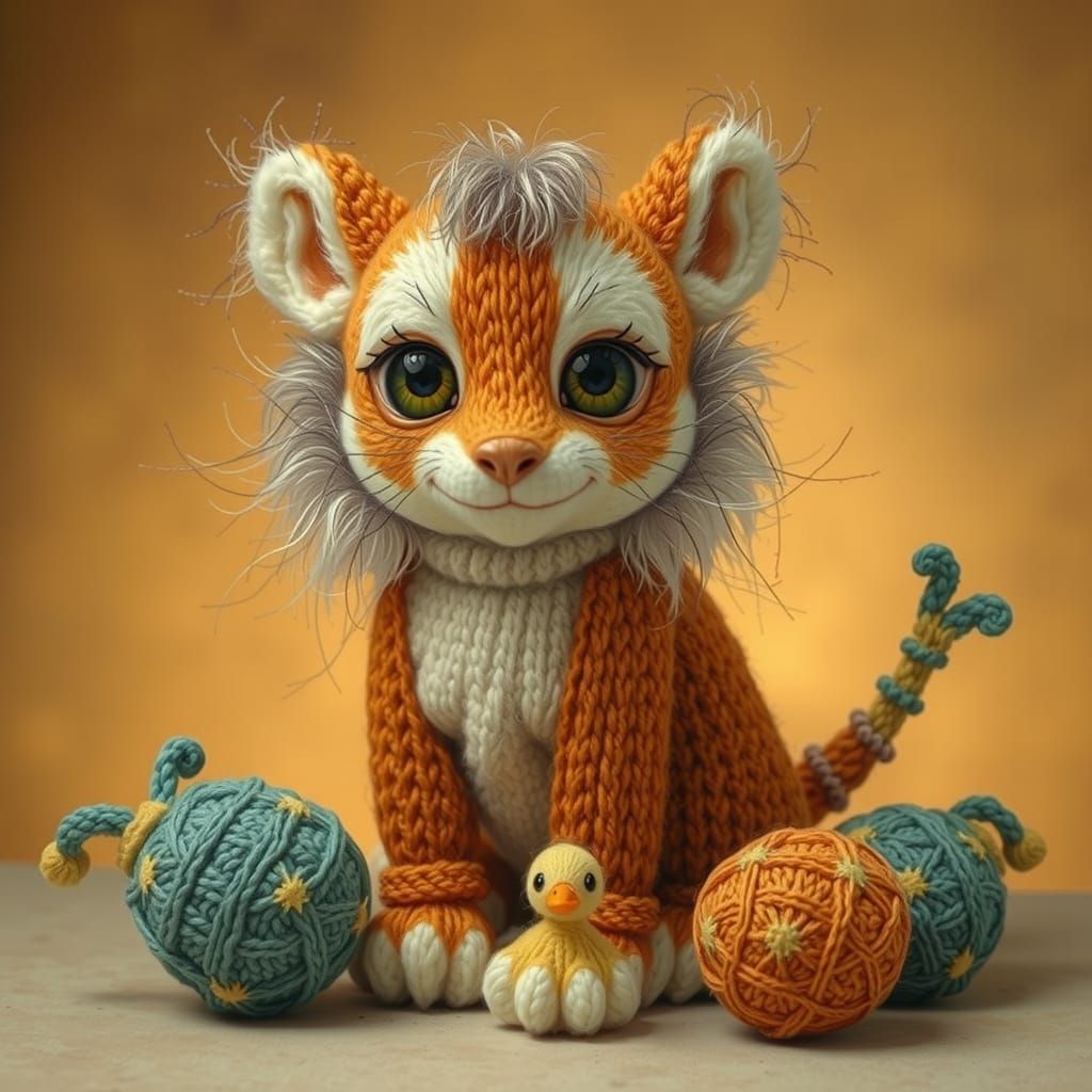 Enchanted Baby Yeti in Whimsical Wonderland