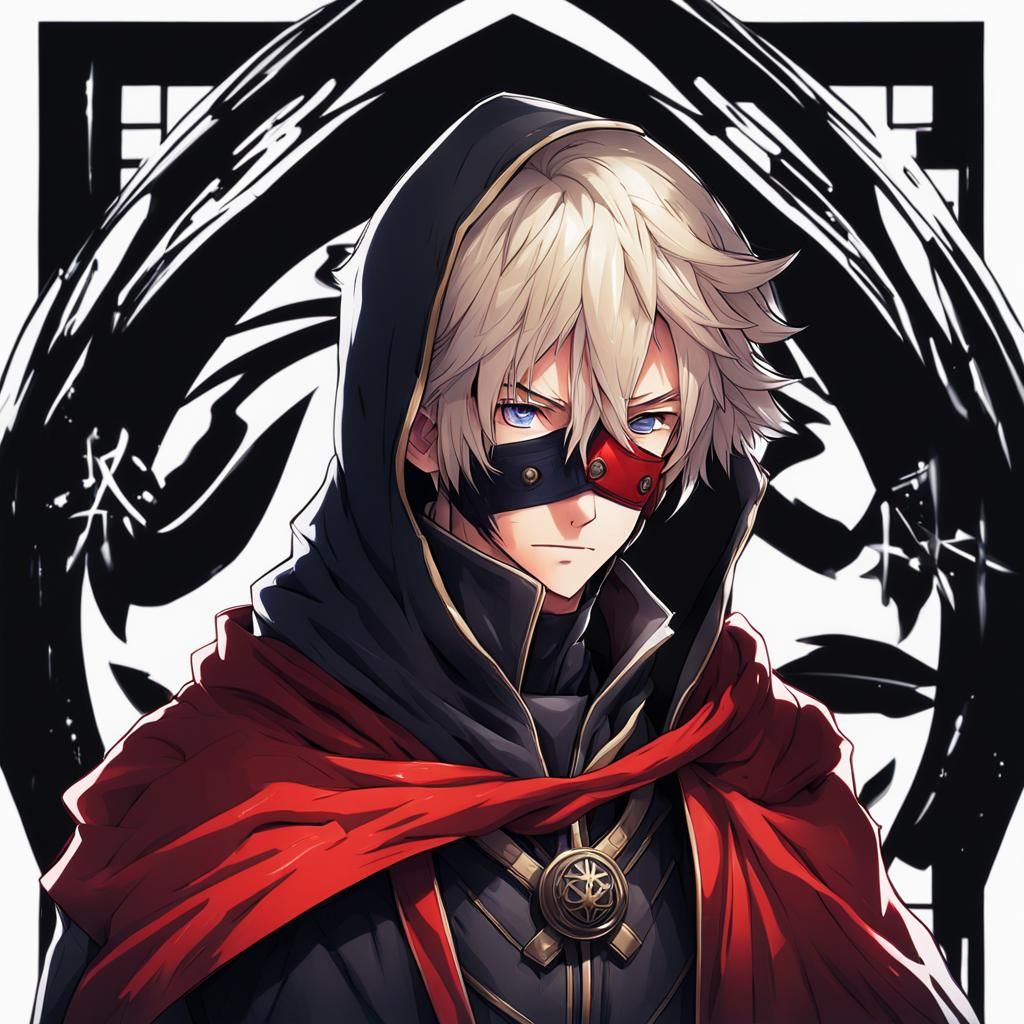 FFXIV Ascian in Dark Robes with Red Mask