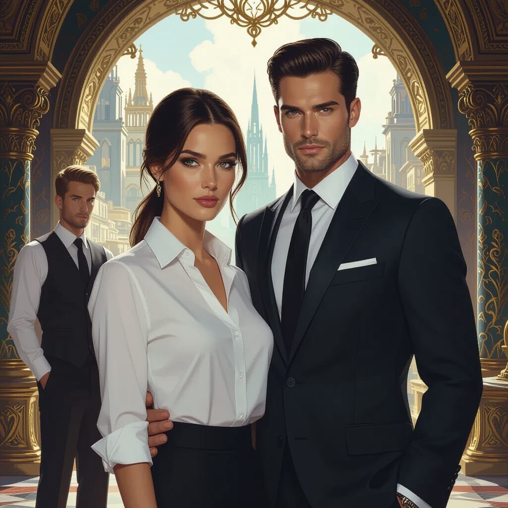 Men with Silver Eyes in Fantasy Concept Art