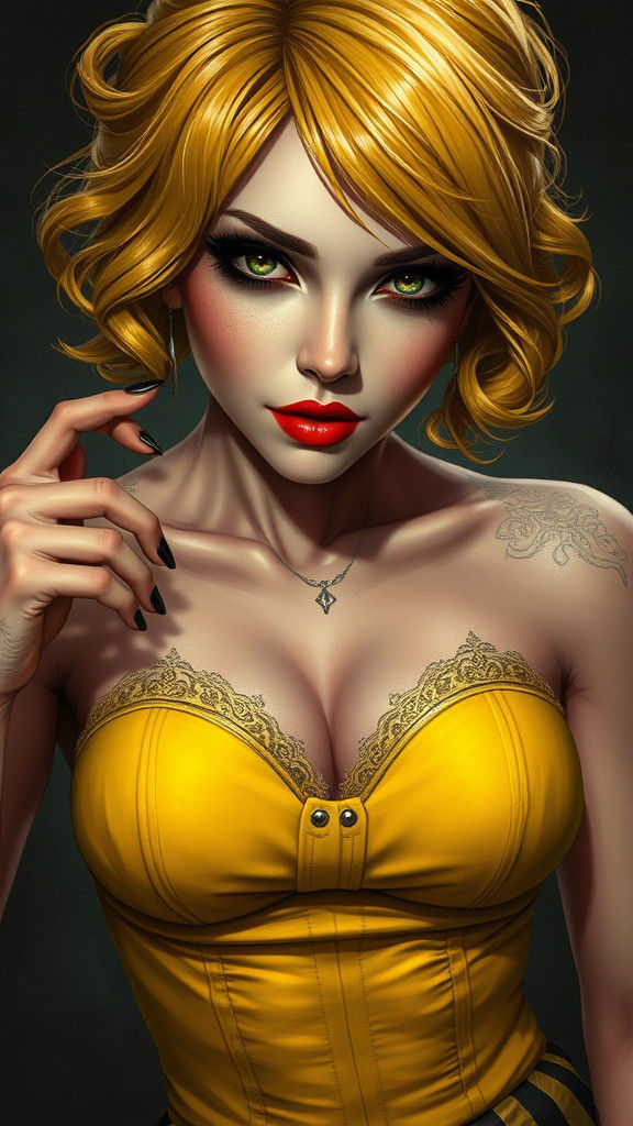 Ada Wong Portrait with Dynamic Lighting