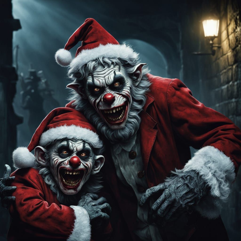 Horror Santa Clown: Cinematic Hostage Scene