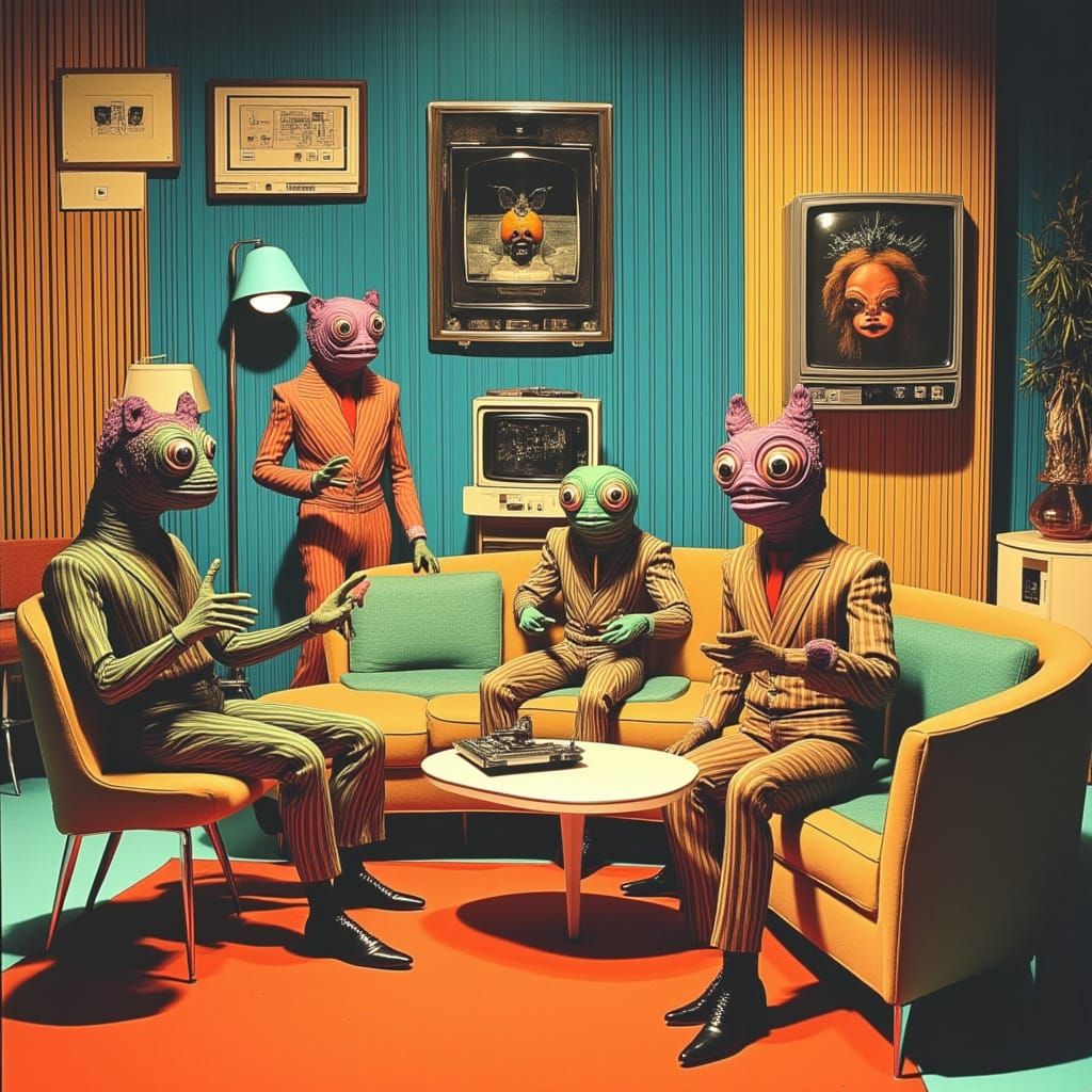 Mind-Manipulating Aliens in 1960s Retro-Futuristic Metropoli...