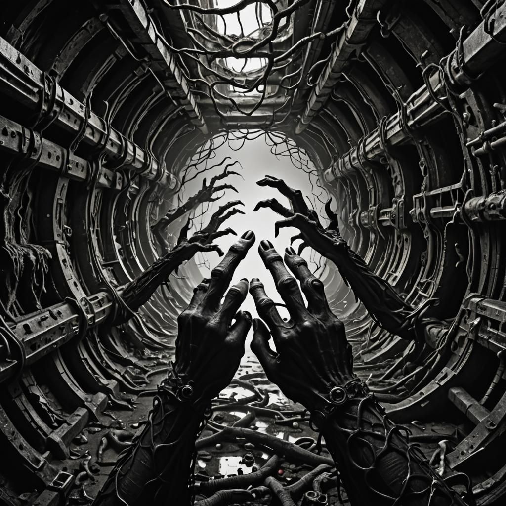 Ethereal Monster Emerges from Steampunk Abyss