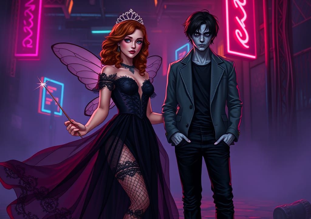 Kathryn Newton and Cole Sprouse in 80s Dark Fantasy