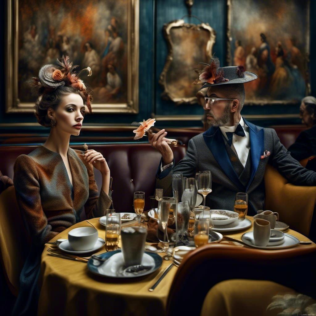 Polychromatic Beauty in Art Dealer's Shop