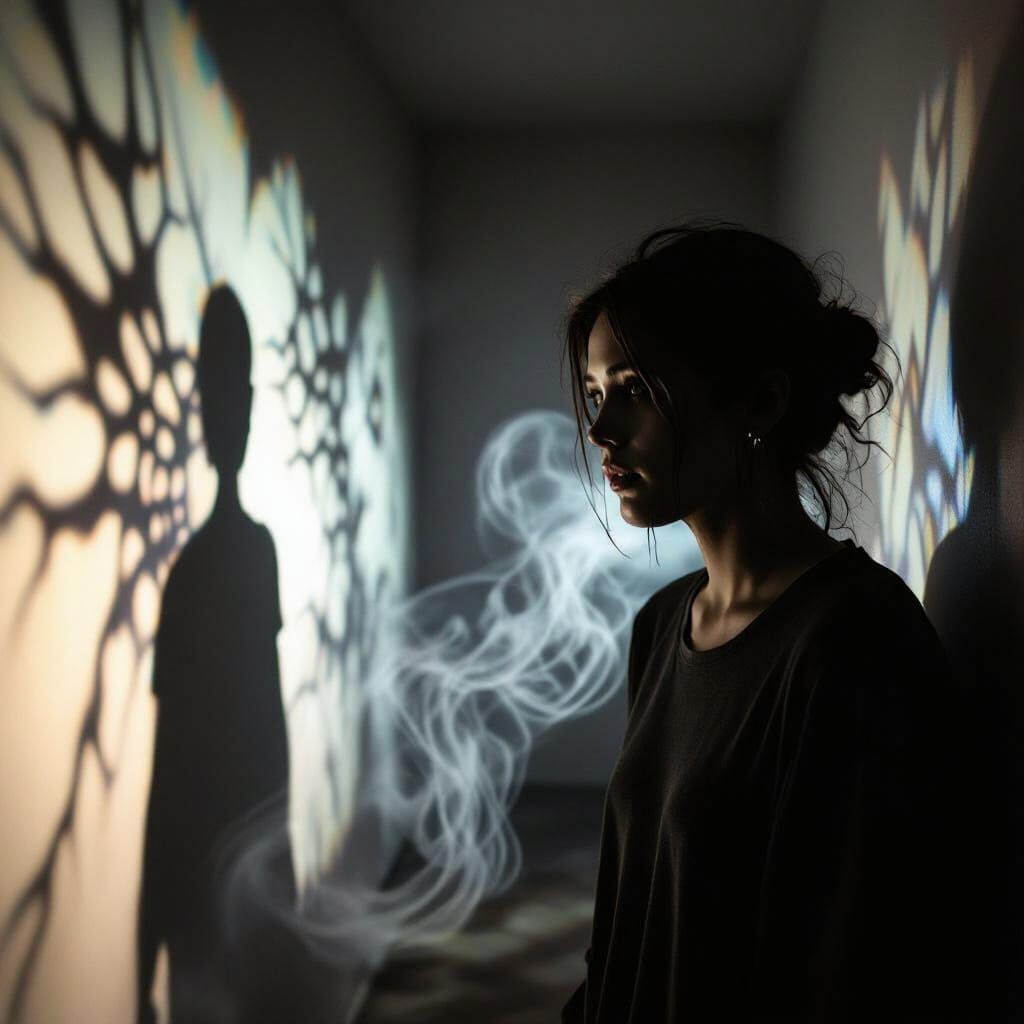 Dark Room Apparition in Biomechanical Style