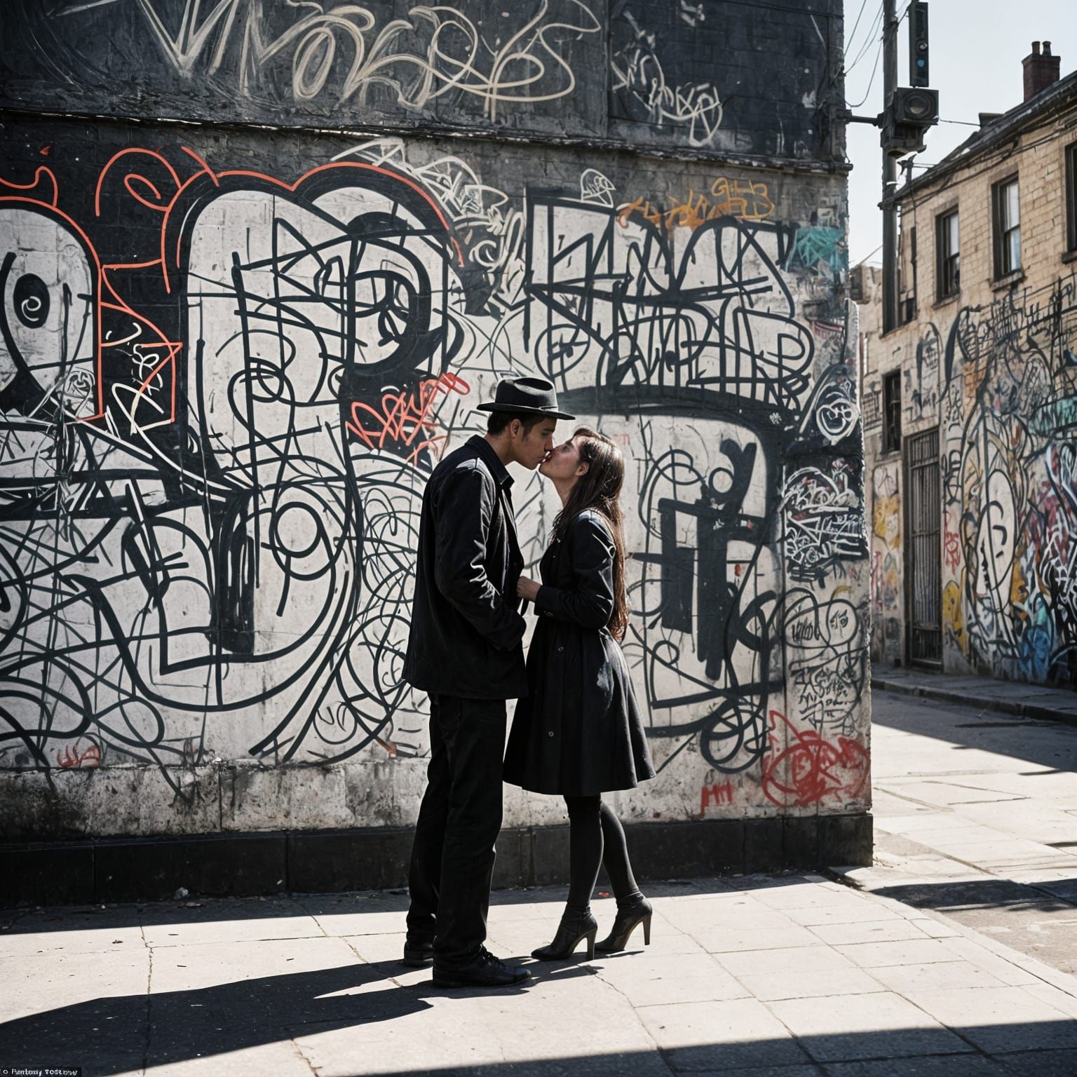 Candid Street Photography Moment in Black and White