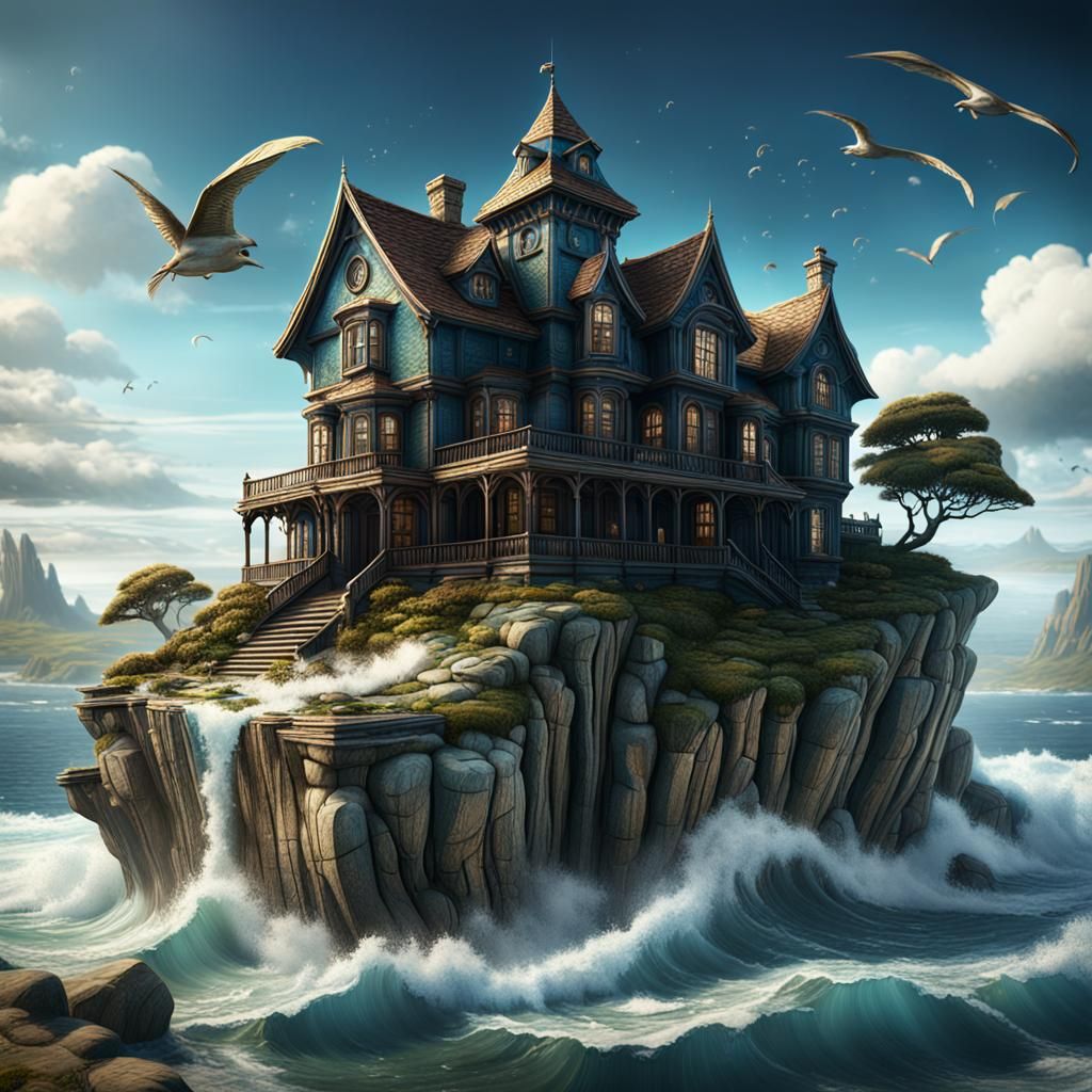 Fantastical Book House on the Coast