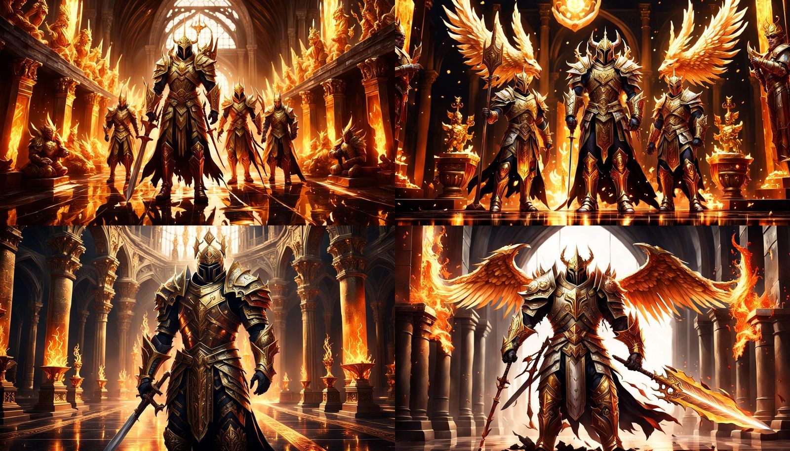 Twin God Knight Mage Concept Art