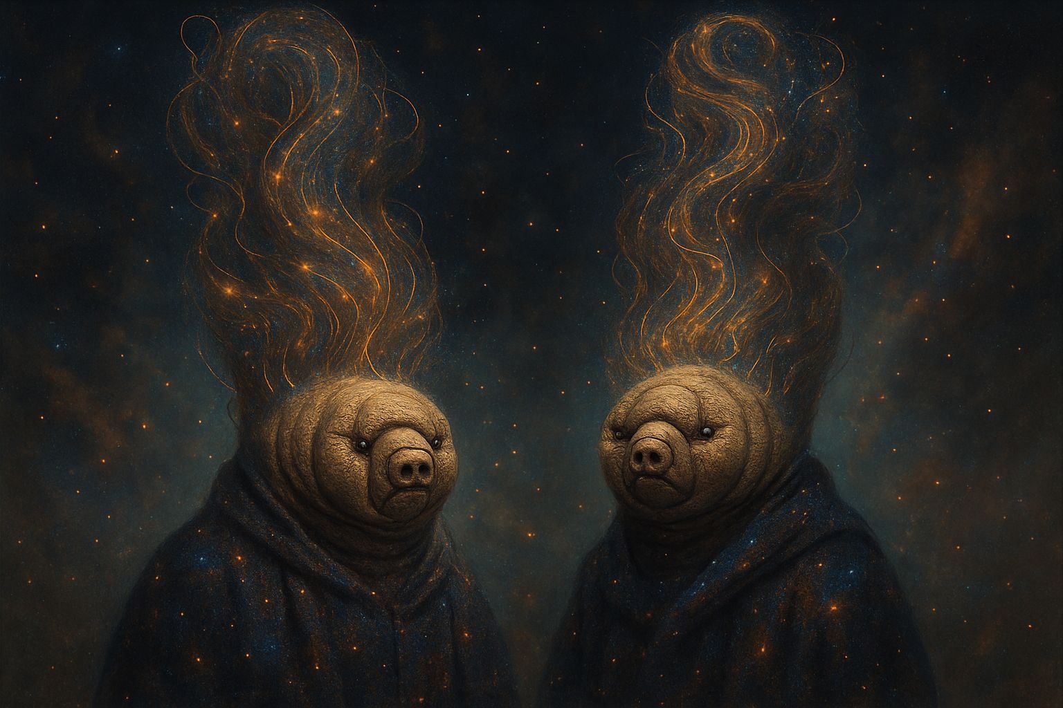 Tweed Tardigrade Up-Do Clothed in Fabric of the Universe