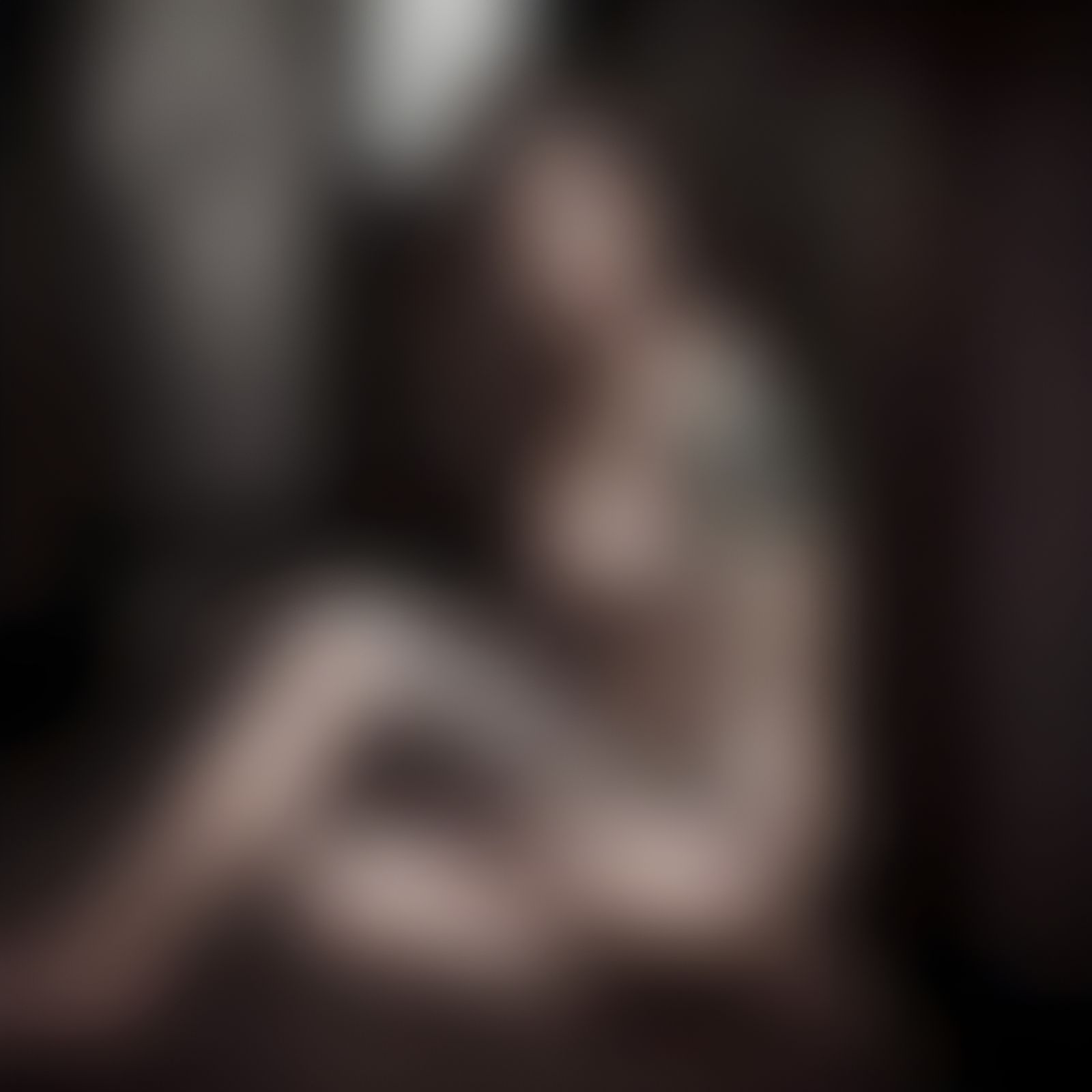 Brunette Girl with Bob Cut and Tattoo, Hyperrealistic