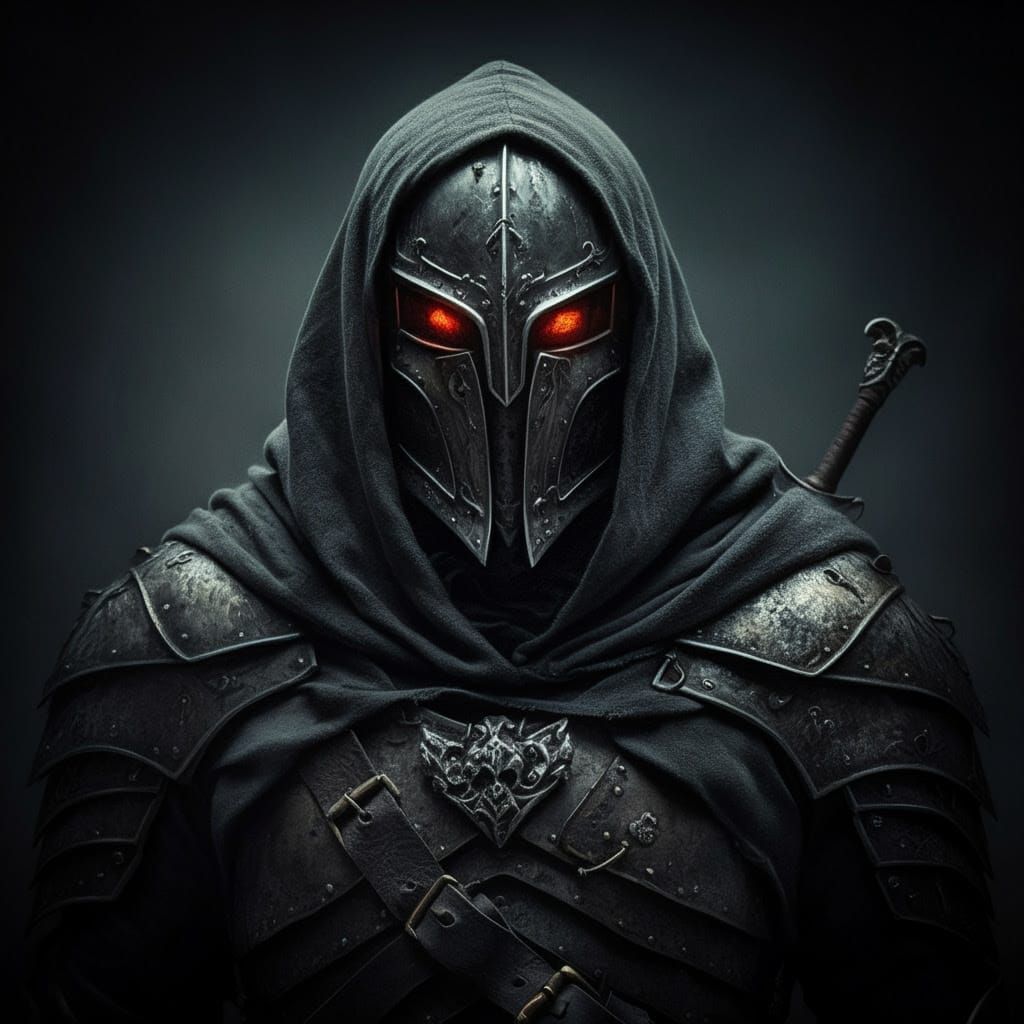 Grimdark Portrait Photography in Dark Realism Style