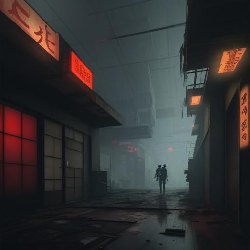 Abandoned Yakuza Base: Cyberpunk Concept Art