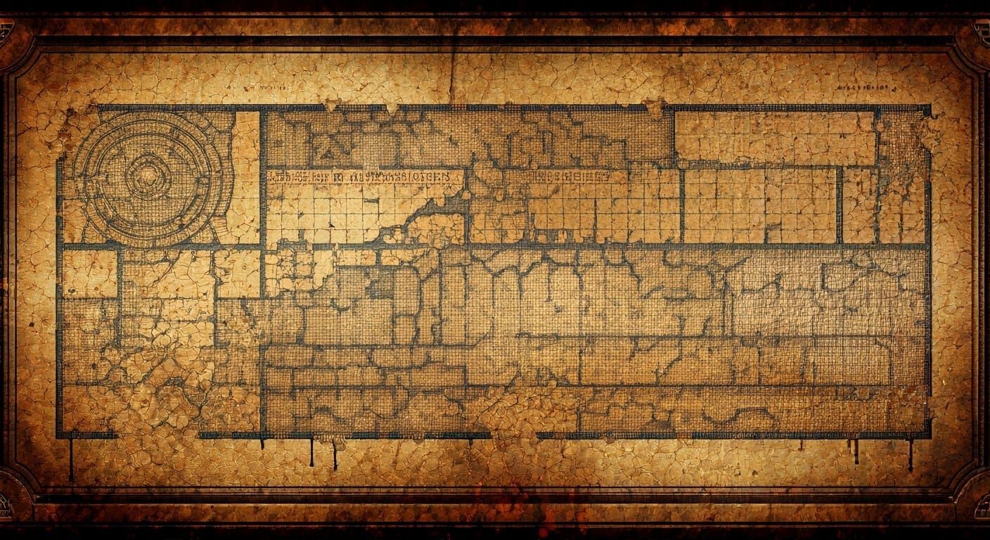 Warhammer 40k Blueprints in Watercolor and Ink