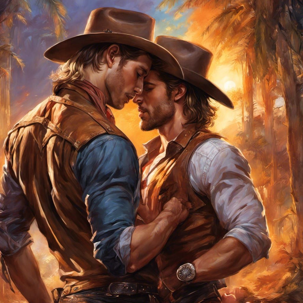 Gay romance novel cover