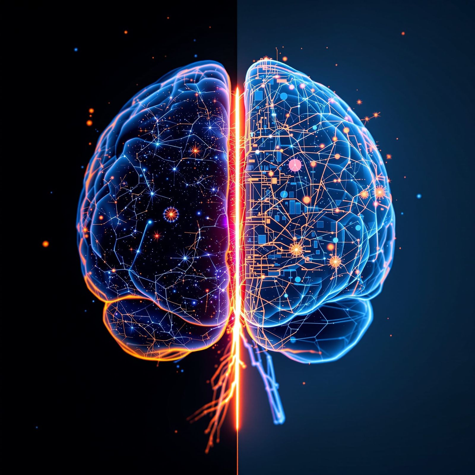 Split Cranium: Organic and Synthetic Halves