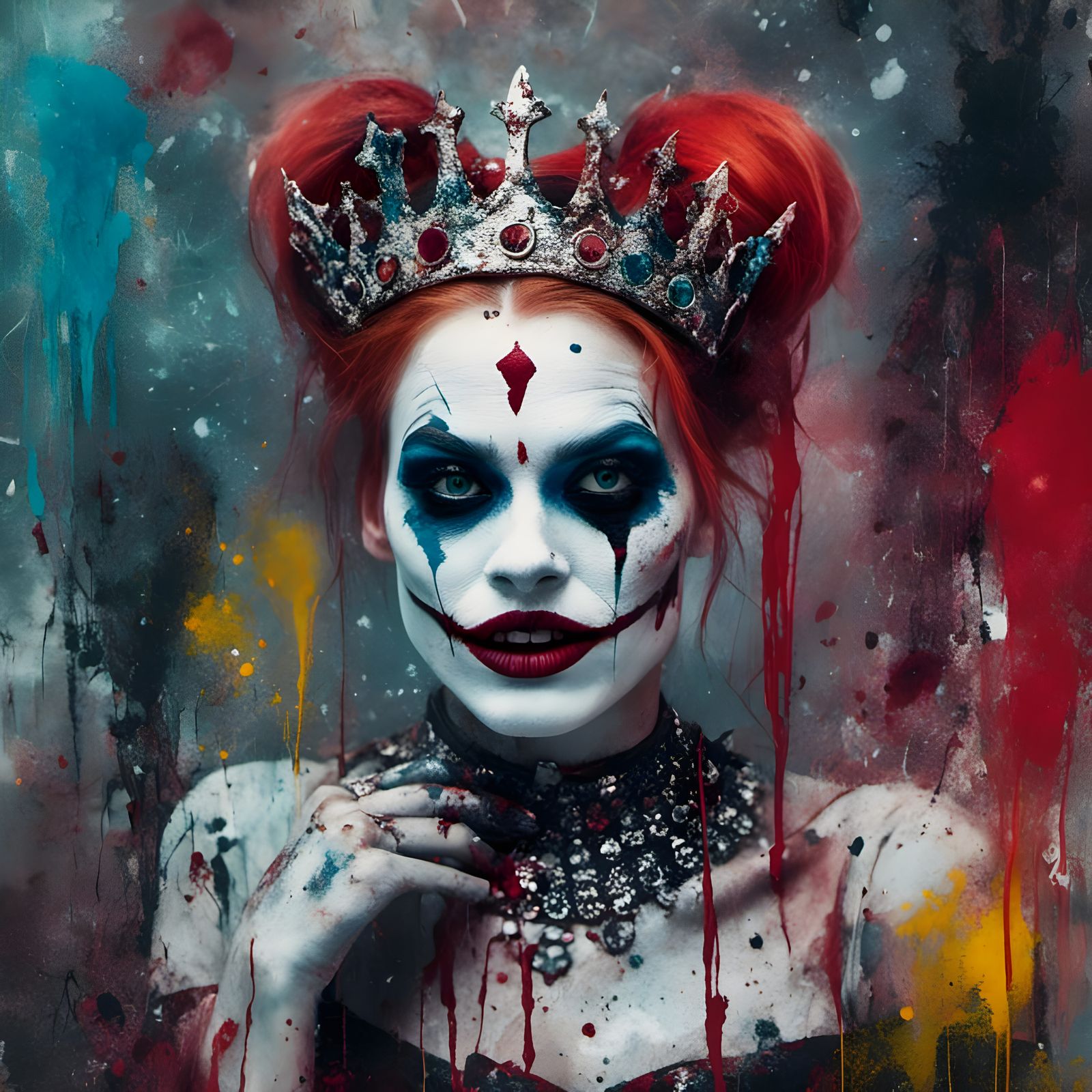 Harley Queen in Vibrant Macabre Style