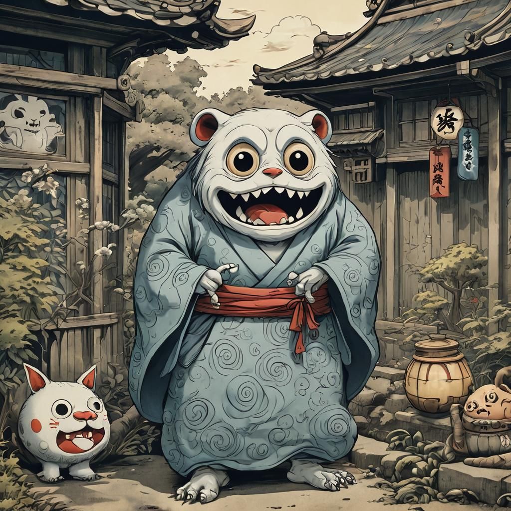 Mystical Yokai: AI Generated Japanese Spirit