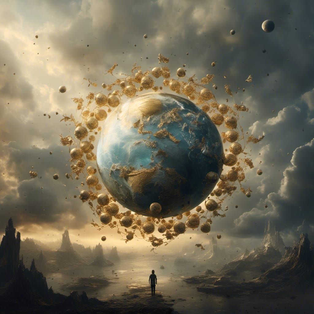 Heaven, Earth, and Underworld in Golden Ratio