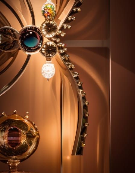 Hyperrealistic Glass Flower in High Definition