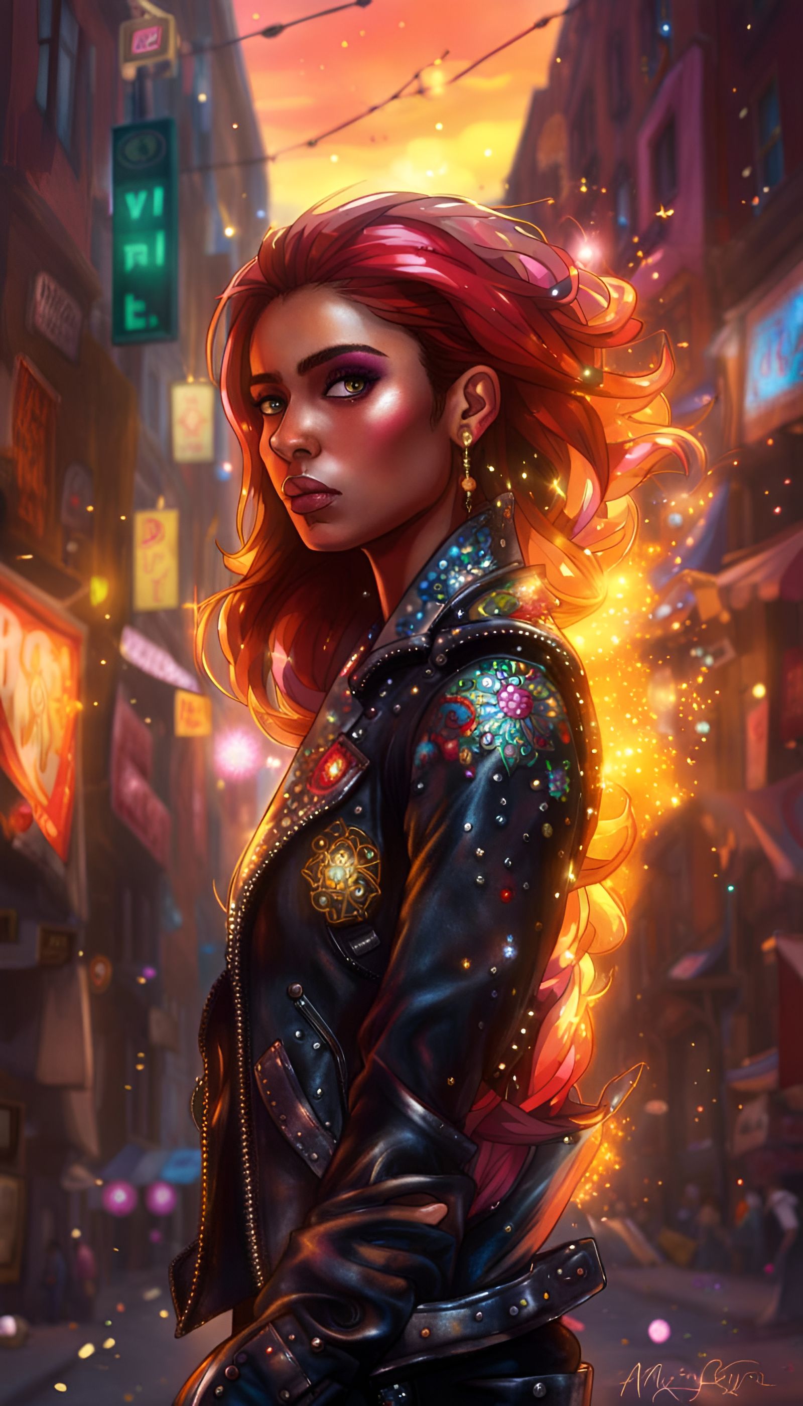 Sunset Shimmer Wields Fire Magic